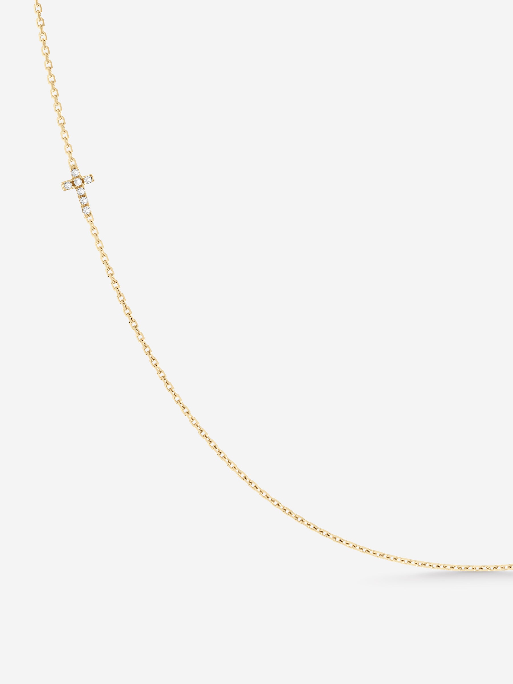 Cross zlatna ogrlica s dijamantima