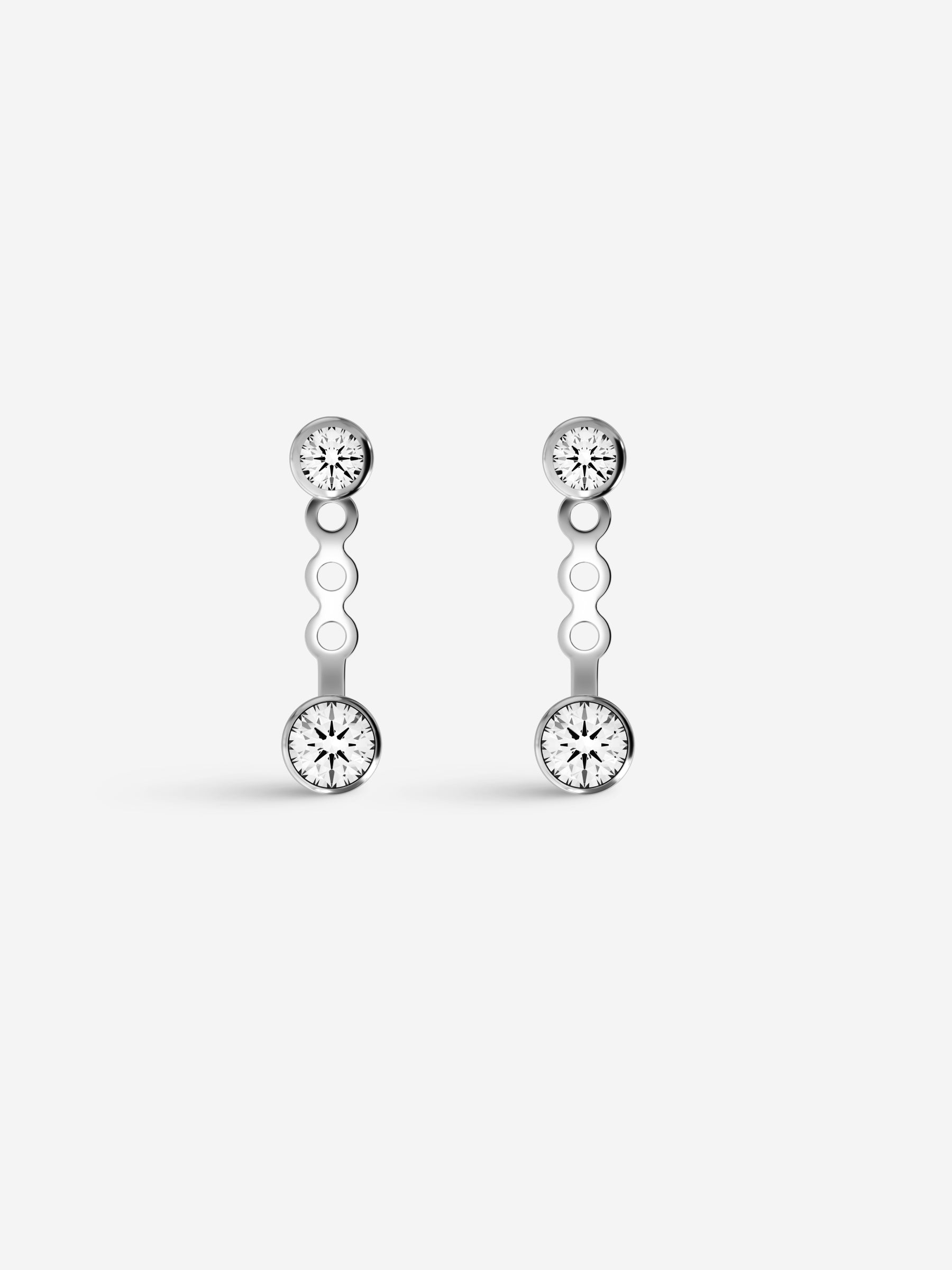 Stones two studs zlatne naušnice s dijamantima 1.0