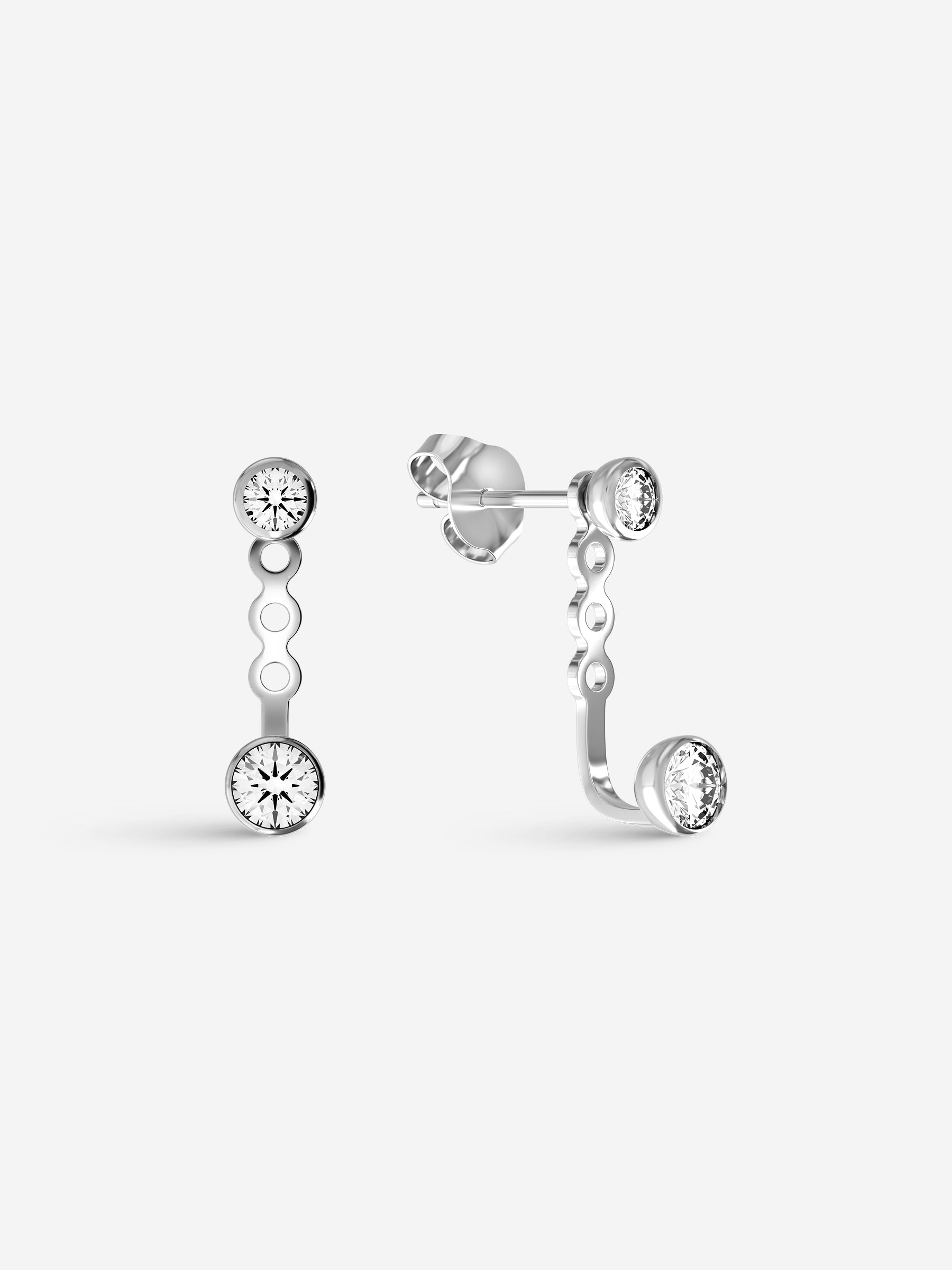 Stones two studs zlatne naušnice s dijamantima 1.0